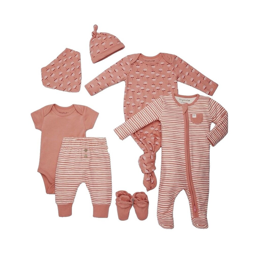 Tiny Kind Deluxe The Head to Toe 7 Piece Set In Floral Bunch Size 0-3 Months